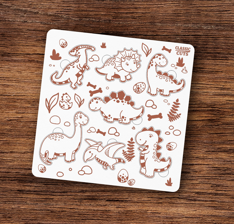 Puzzle de Madeira Classic Cuts – Dinossauros 🦕