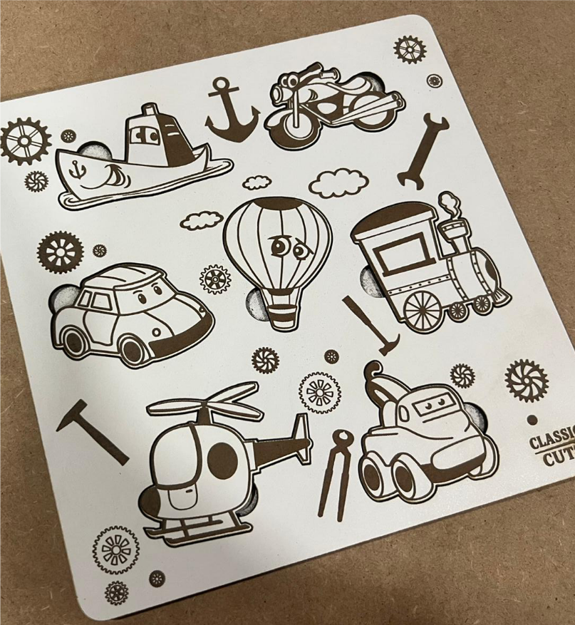 Puzzle em Madeira – Transportes